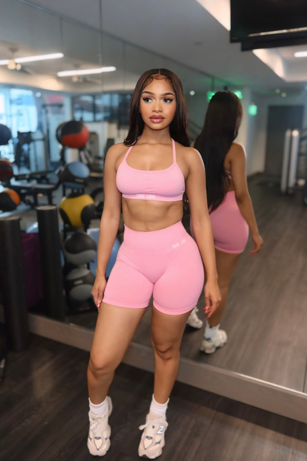 Pink MotionLuxe Sports Bra