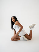 White—VIXEN Shorts