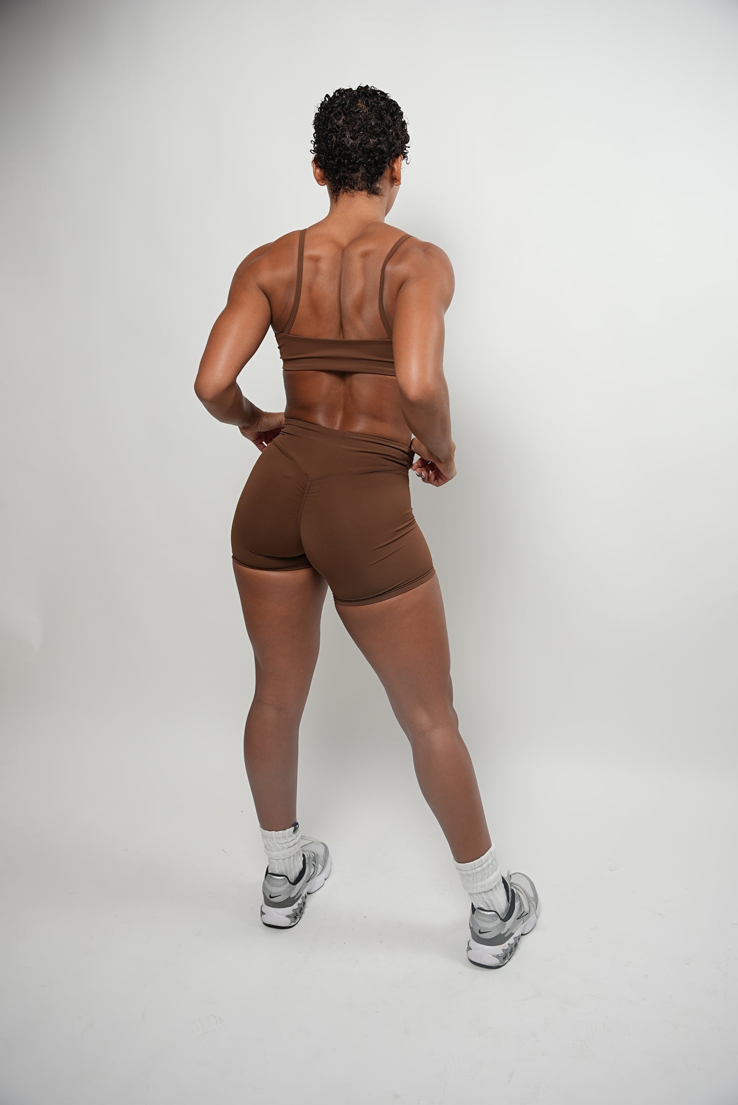 Brown Empower Sports Bra